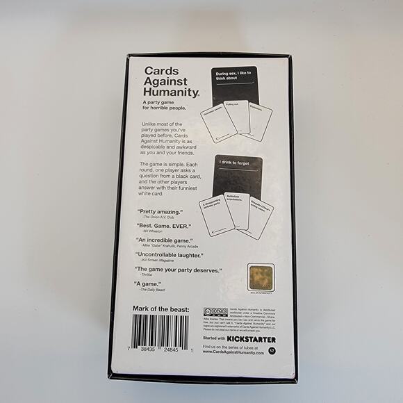 Cards Against Humanity Base Set Party Game Black Box – Adult Humor Card Game - Picture 6 of 7